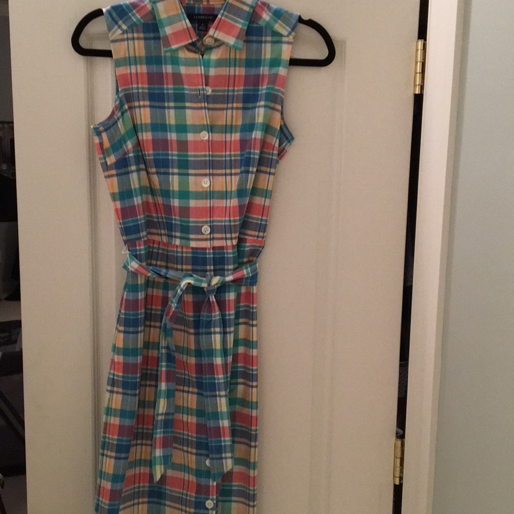 Lands end plaid dress